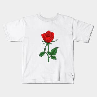 Beautiful rose flower Kids T-Shirt